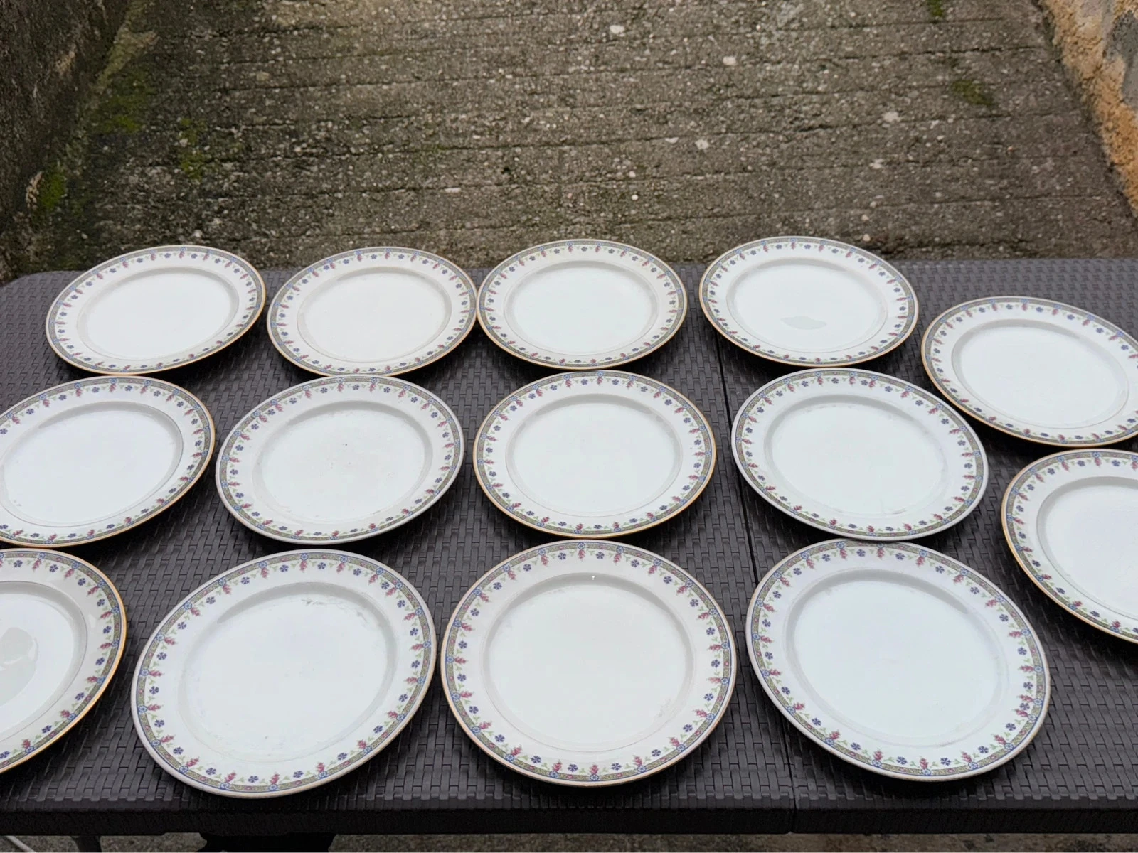 Conjunto de louça de porcelana antiga da época BRP Limoges França – photo 12